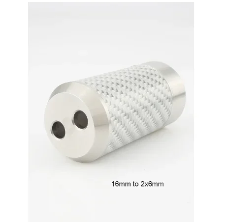 audiocrast Cf1606 edelstahl carbon faser hose stiefel y splitter 1 bis 2 für diy audio lautsprecher kabel hi-end 3