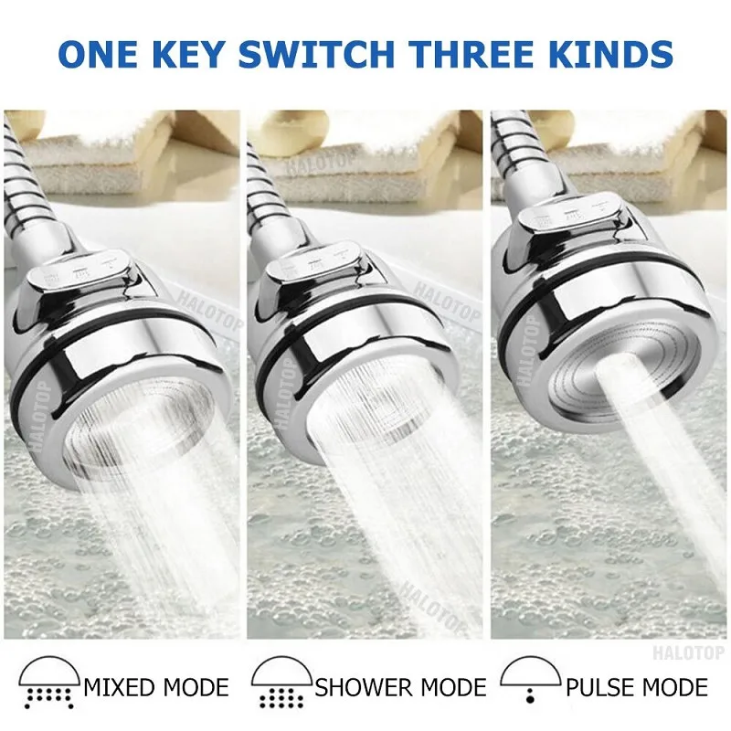 6 Types 360° Swivel Kitchen Faucet Aerator Adjustable 2/3 Mode Sprayer Filter Diffuser Water Saving Nozzle Bath Faucet Connector