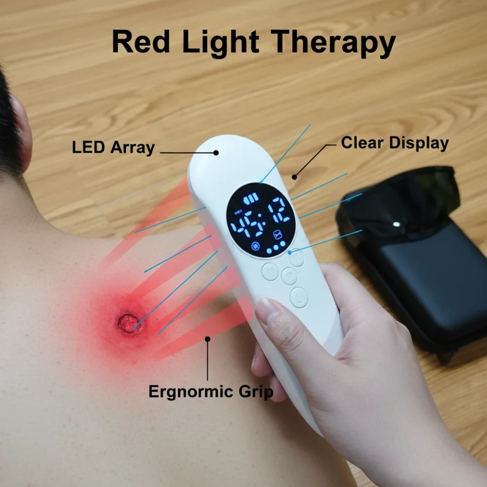 808nm Physiotherapy Cold Laser Infrared Red Light Therapy Device for Ligament Injuries Pain Relief