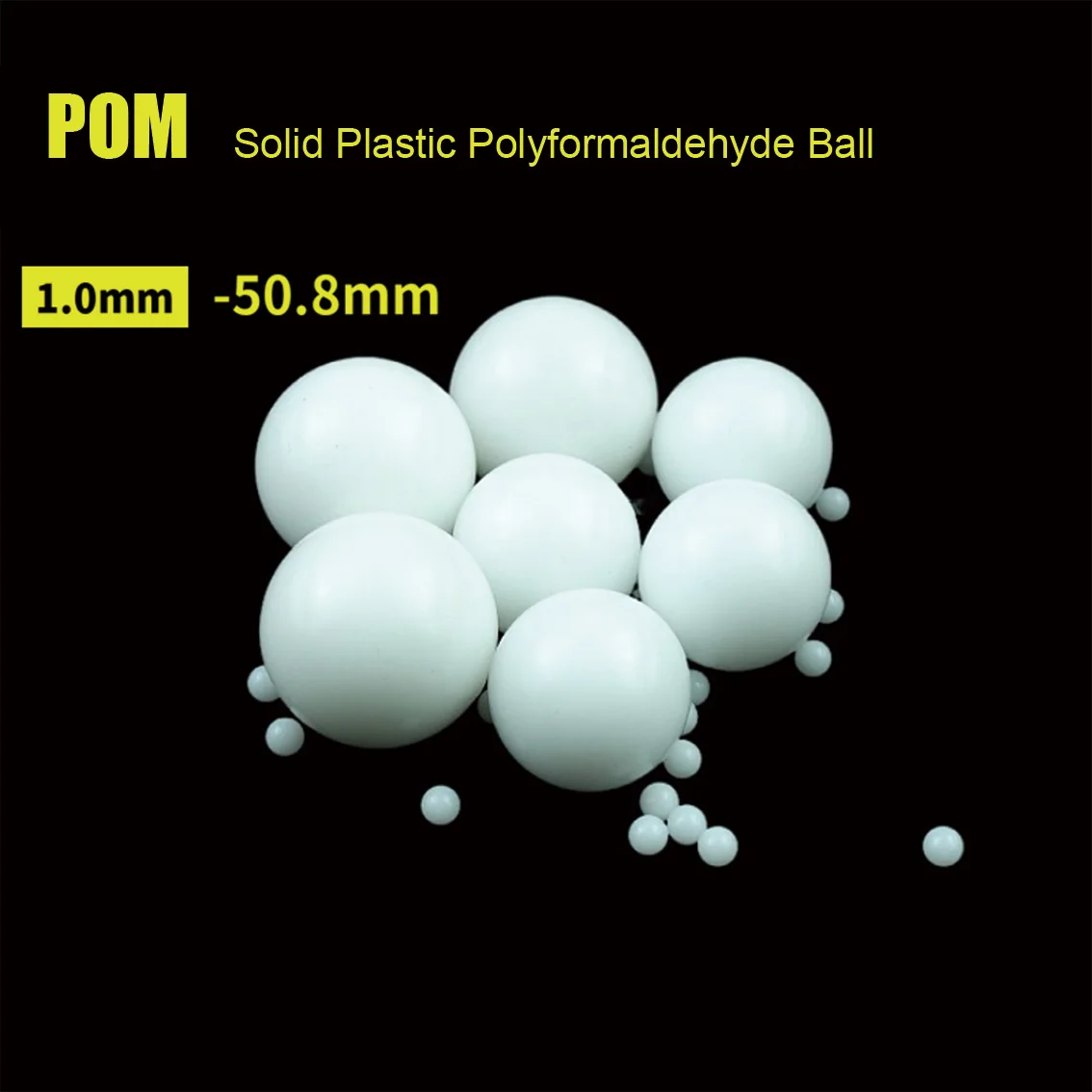 ( POM ) Delrin PolyoxymethyleneSolid Plastic Balls 1mm-50.8mm 3mm 4mm 5mm 6mm 8mm 9mm 10mm 12mm 25.4mm Precision Bearing Ball - Image 3