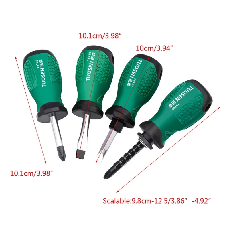 Mini Screwdriver Magnetic Telescopic Screwdriver Bit Slotted for Cross Screwdriv