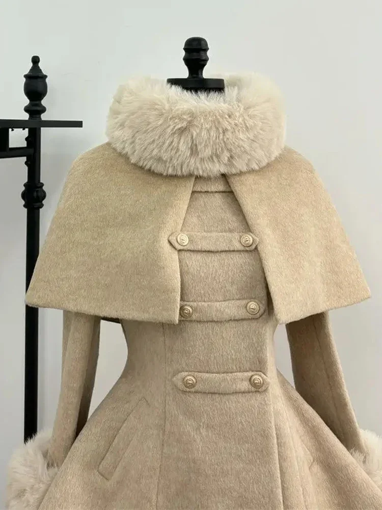 Wintermantel Dicke Wolle & Mischungen Outwear Langer Mantel Frauen Graben Chaquetas Mujer Chic Japanische Jacke Outdoor