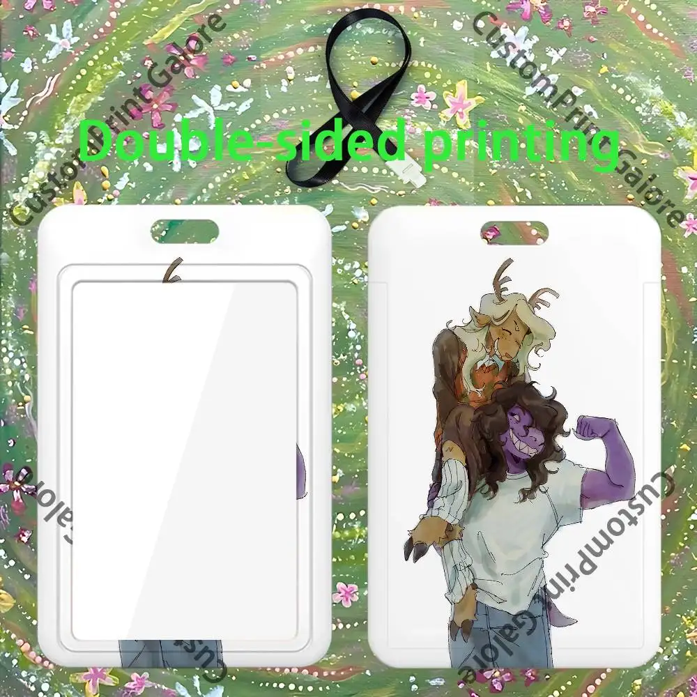 Suselle Noelle Holiday Susie PVC ID Card Holder Badge Office Work Card Sleeve Anti-Scratch Case for Employee Cards