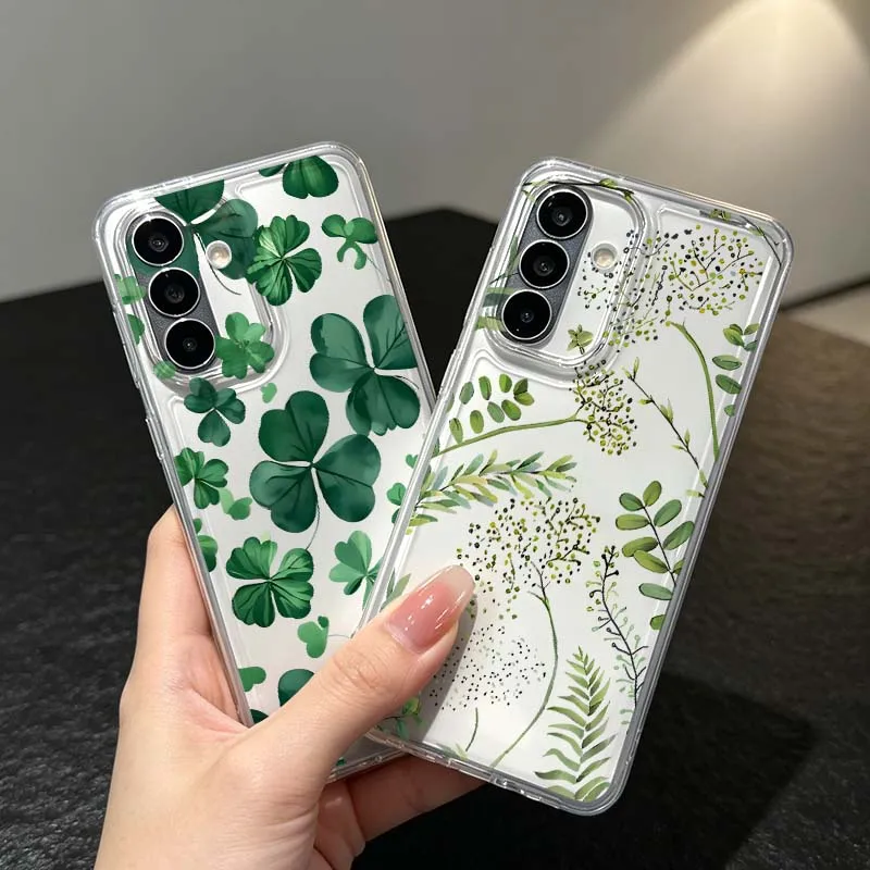 Leaves Flowers Plants Cover For Samsung Galaxy A57 A56 A55 A54 A53 A52 A37 A36 A35 A33 A26 A17 A16 A14 A07 A06 Phone Case