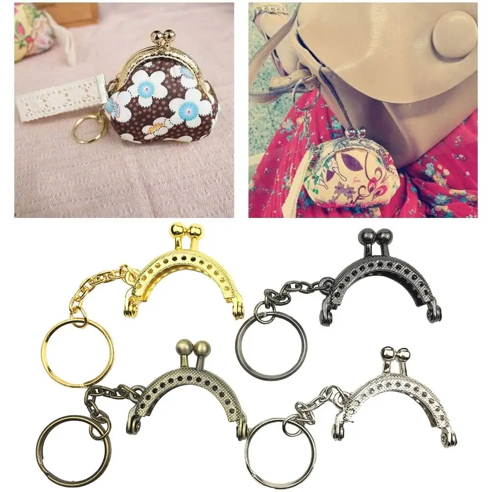 Mini Metal Purse Frame Kiss Clasp Bag Hardware Vintage Bag Kiss Clasp Lock Purse Clasp Frame Bag Making