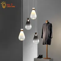 Post Modern Ins Drifting Bottle Pendant Lights Led G4 Creative Individual Glass Hanging Lamp Art Decor Restaurant Bedside Bar