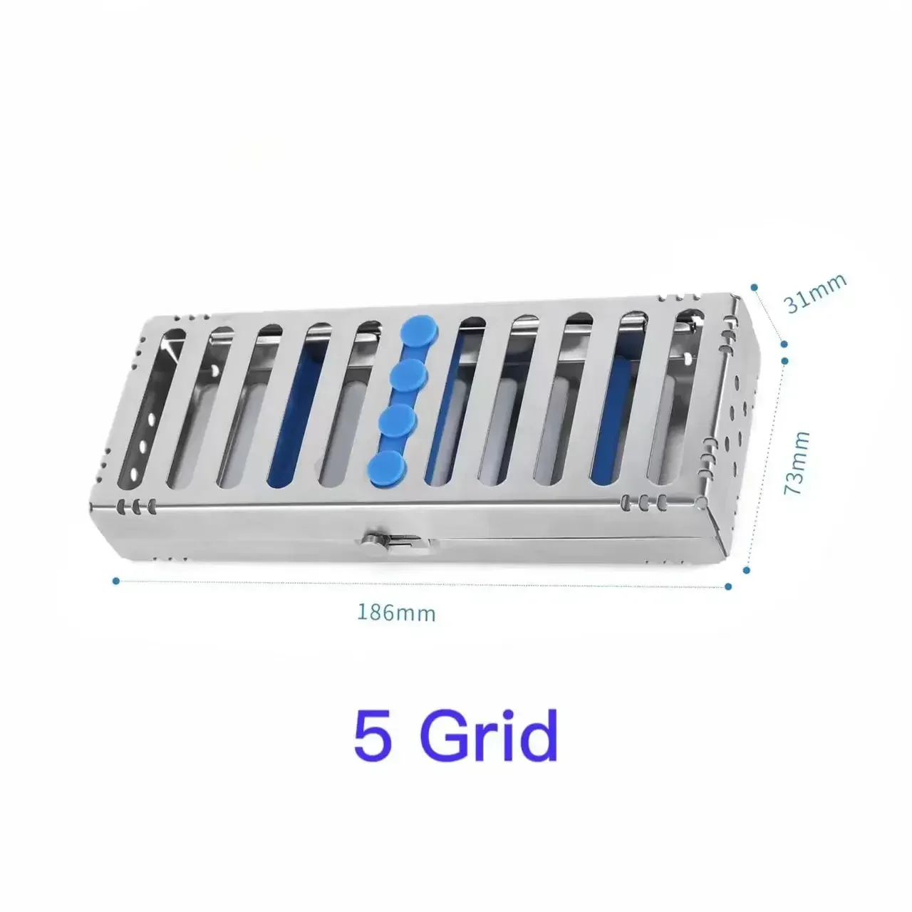 5/10/20 Tandheelkundige Sterilisatie Rek Chirurgische Autoclaveerbare Sterilisatie Doos Tandheelkundige Cassette Bestand Burs Desinfectie Lade Lab gereedschap