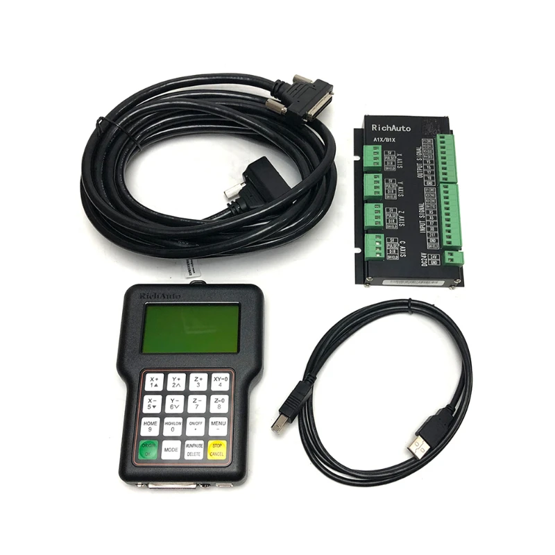 

RichAuto DSP A11 CNC Controller A11S A11E 3 Axis Motion Controller Remote For CNC Engraving and Cutting Machine English Version