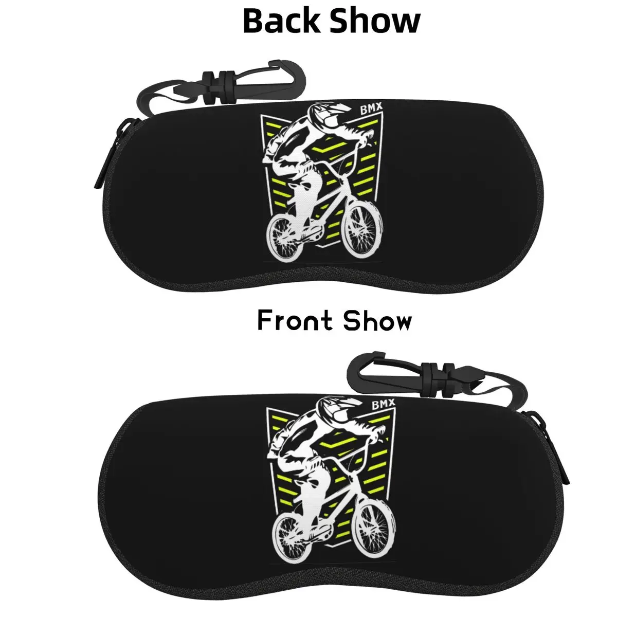 

Bmx Apparel Retro Bmx Bike Old School Patch Shell Glasses Case Protective Sunglasses Box Women Men Soft Eyeglass Bag Pouch