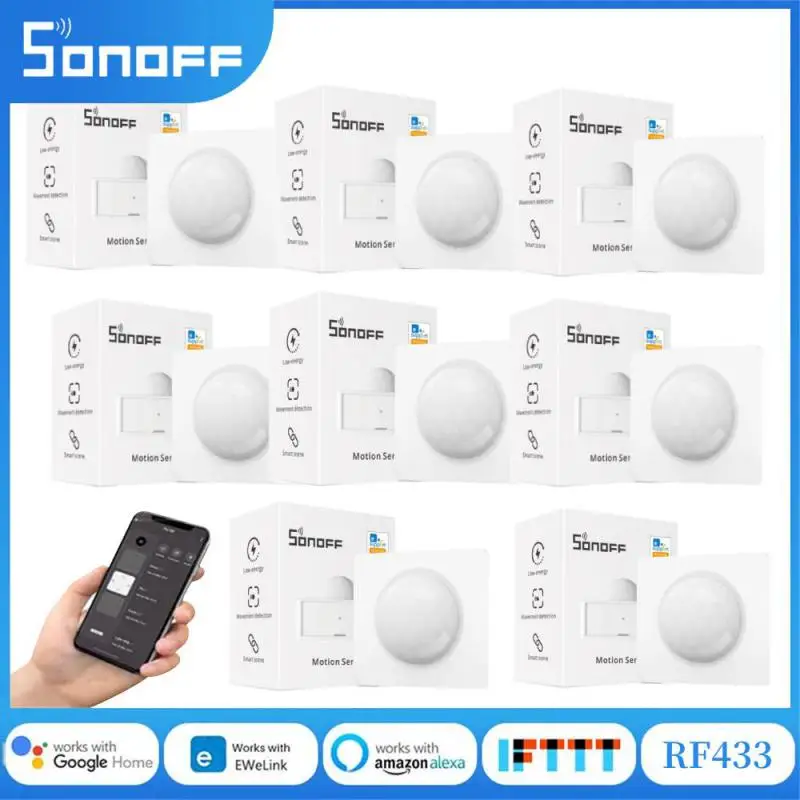 SONOFF PIR3-RF 433MHZ RF PIR motion sensor smart human body detector sensor must work with SONOFF RF BridgeR2 433 Smart Hub