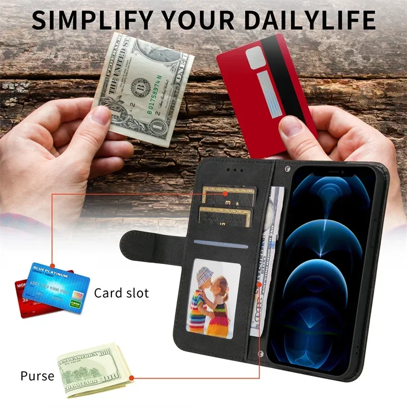 Para iphone xr caso iphone x xs 15 14 13 12 pro max carteira flip casos de couro para apple iphone 15 plus 12 mini capa coque funda