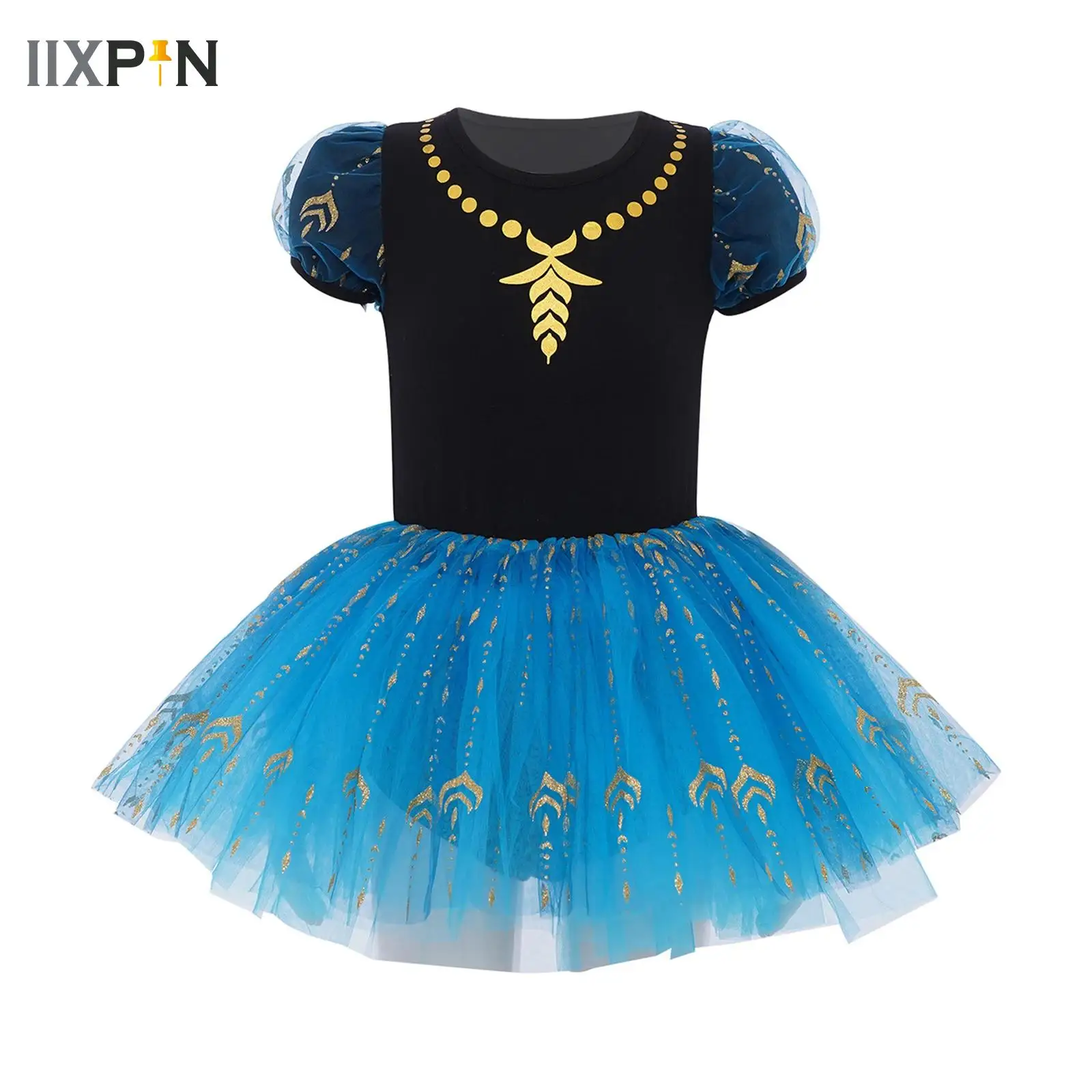 

Cartoon Princess Tulle Tutu Dress Baby Girls Shiny Sequin Birthday Party Clothes Halloween Theme Party Dance Performance Costume