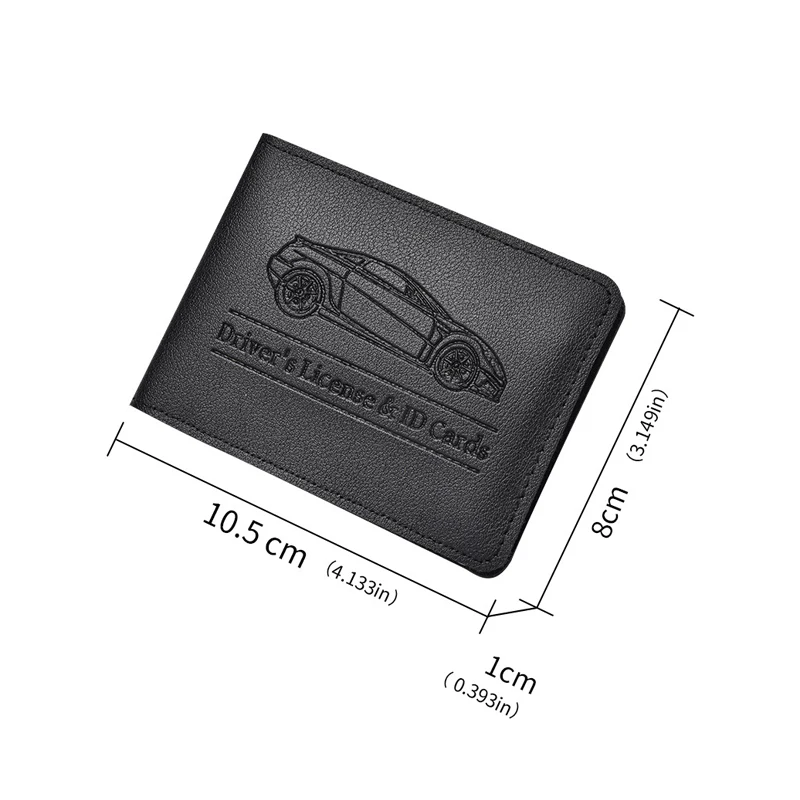 Driver's License Holder Pu Leather Cover Car Driver's License Protective Case Multi-Function Credit Card Bag