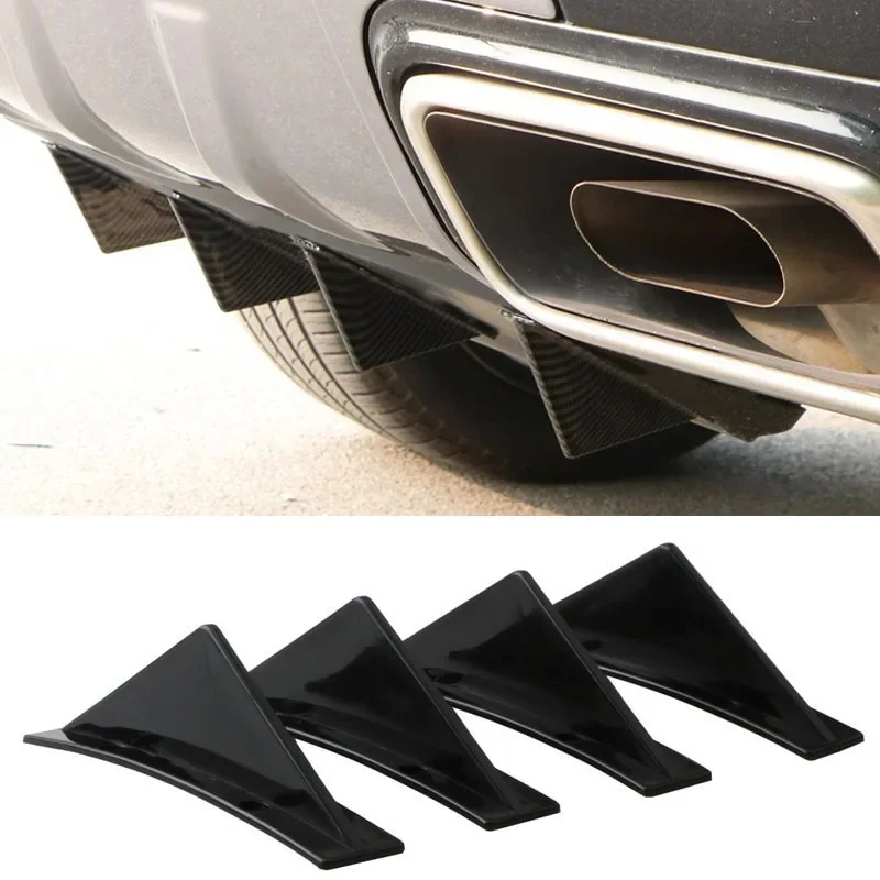 4PCS New Fashion Arrival Universal Car Rear Bumper Diffuser Car Back Bumper Spoiler Splitter Car-Styling Car Accessories