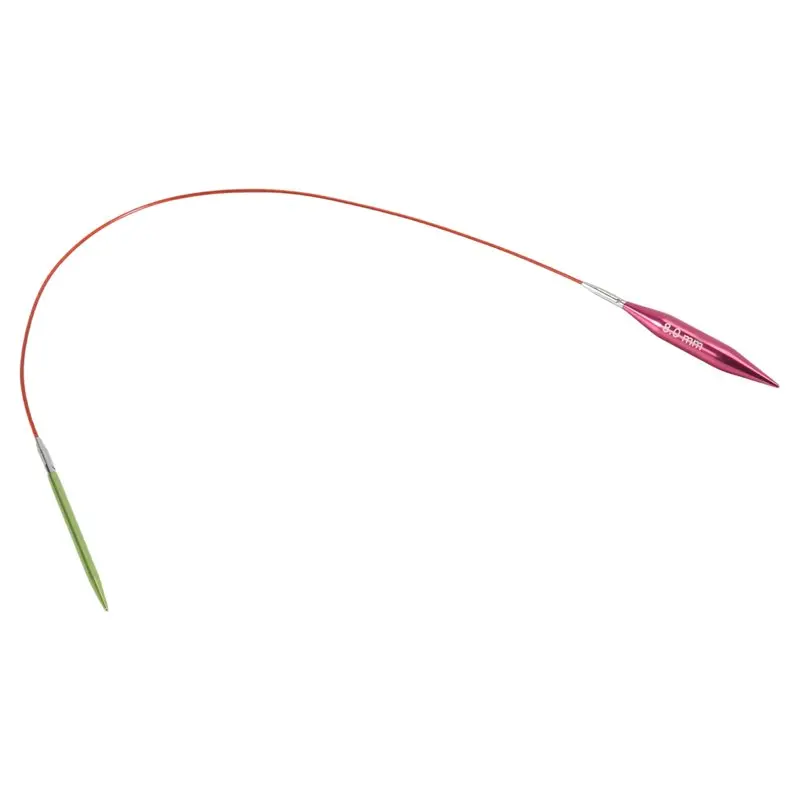 J1UL1N Mini 5.5Cm Aluminum Circular Knitting Needles Set Sleeve Collar Needle Removable Ring Needle Set Sewing