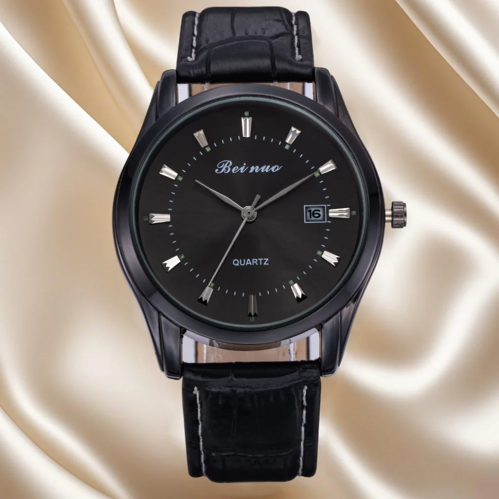 Business Fashion Men's Watches Luxury Simple Quartz Wrist Watches for Men Casual Leather Belt Male Clock Gift montres hommes