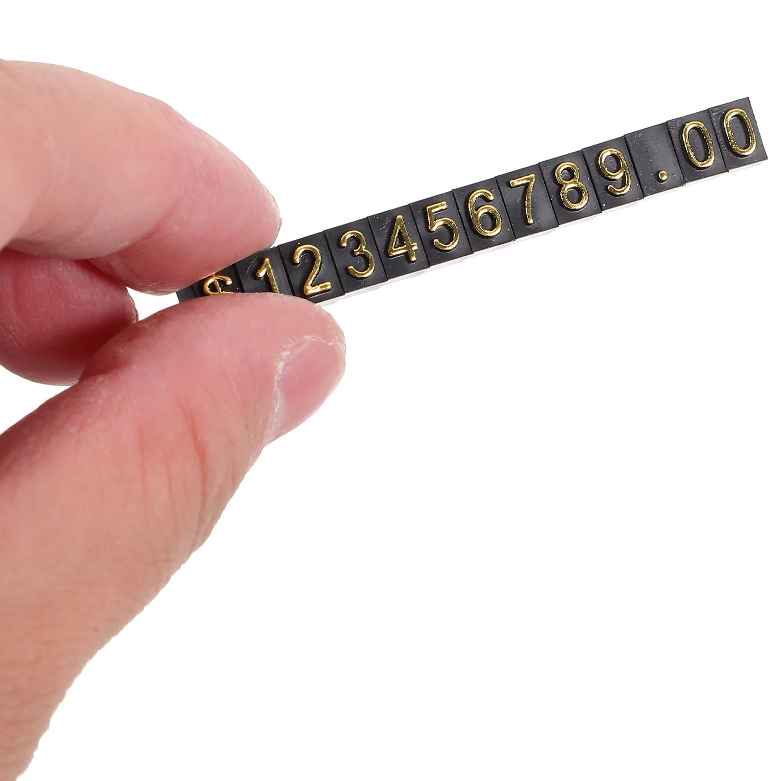 

10Sets Price Label Display Blocks Sturdy Reusable Cube Tags for Jewelry Store Counter Small Compact Pricing Signs Number