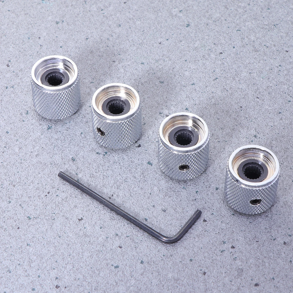 

5 Pcs Volume Knob Potentiometer Electric Guitar Knobs Metal Tone Brass for Body