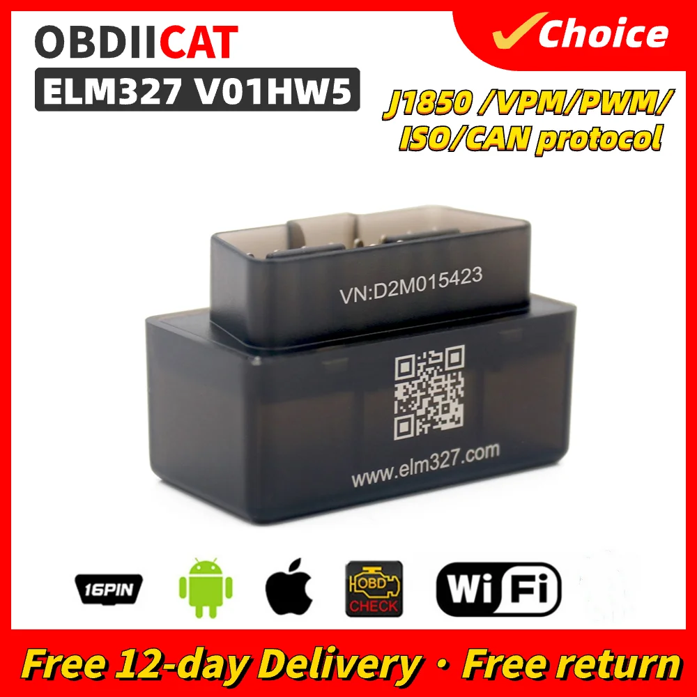 

V01HW5 Wifi OBD2 ELM327 WIFI OBD2 Scanner For IOS Car Code Reader Car Diagnostic Scanner Tool For OBD 2 OBDII Protocols