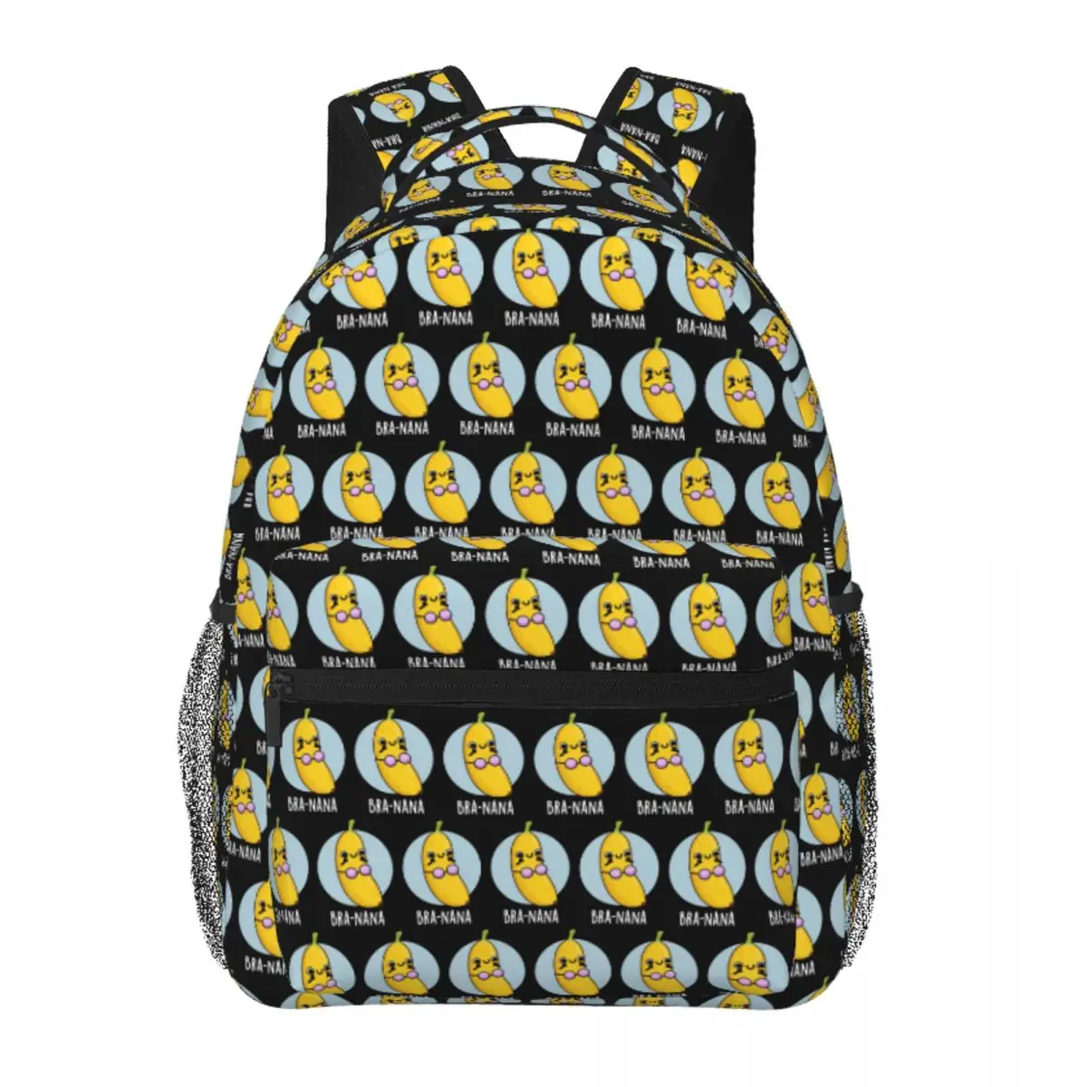 

Bra-na-na Bra Funny Banana Puns (Dark BG) Backpack Student BookBag Children School Bag Computer Shoulder Bags for Men Women