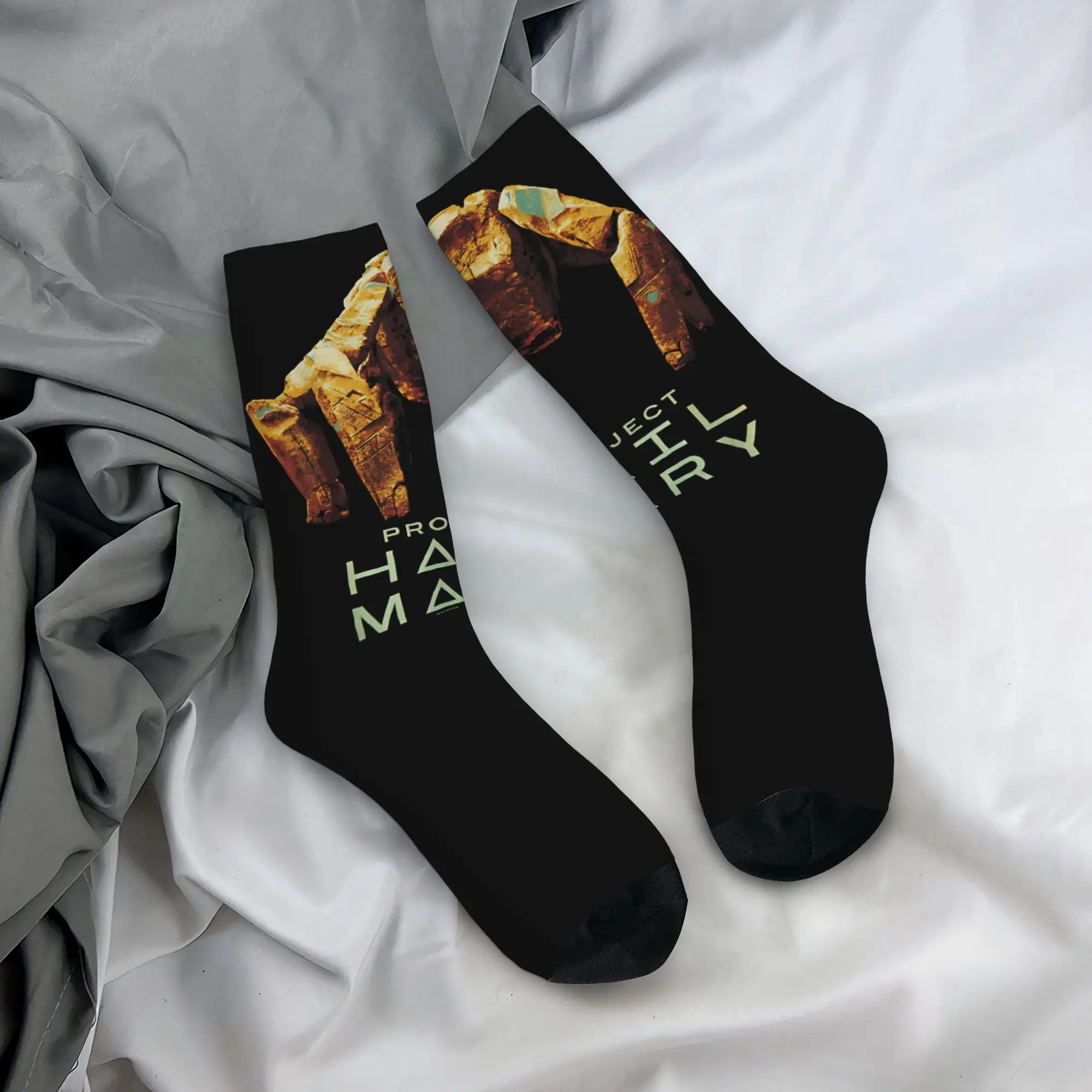 

Project Hail Mary Socks Fist My Bump Kawaii Stockings Adults Men Quality Outdoor Socks Spring Design Anti Skid Socks