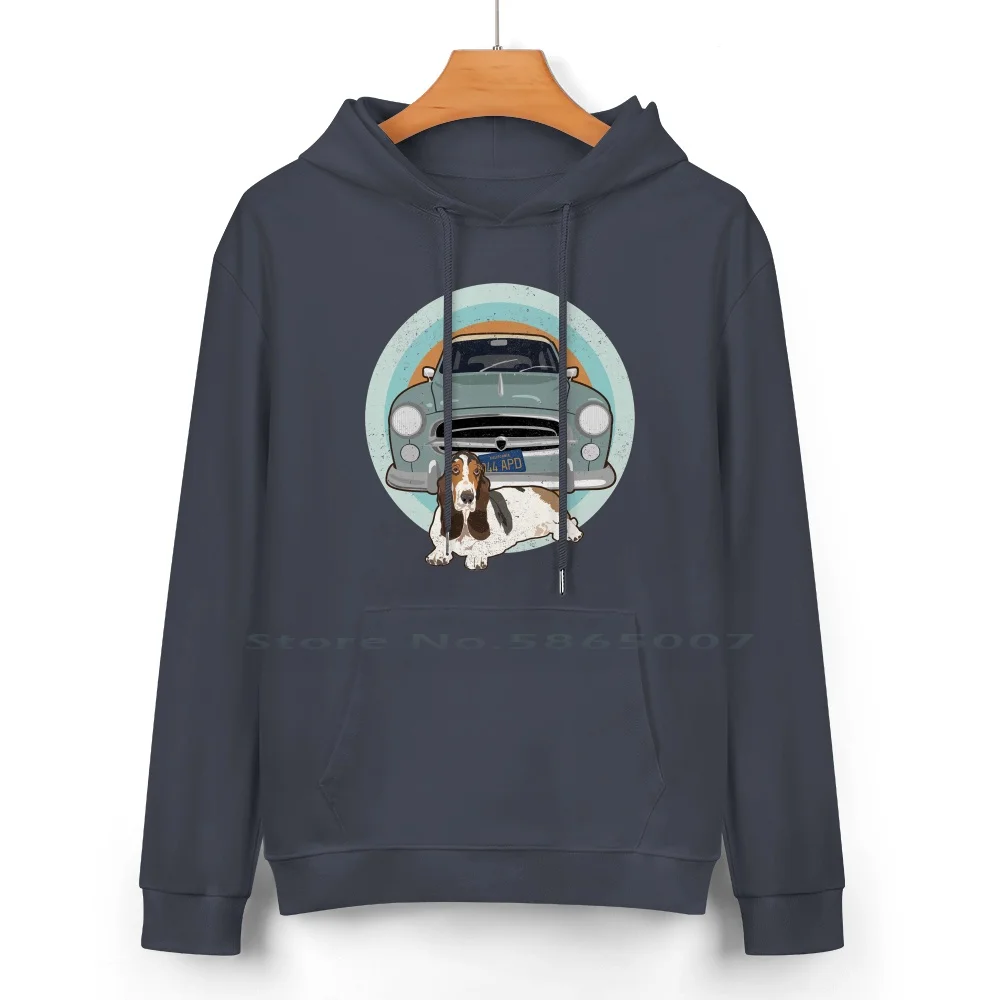 Columbo Car And Dog Pure Cotton Hoodie Sweater 24 Colors Columbo Peter Falk Just One More Thing Detective 60s 70s 80s Vintage