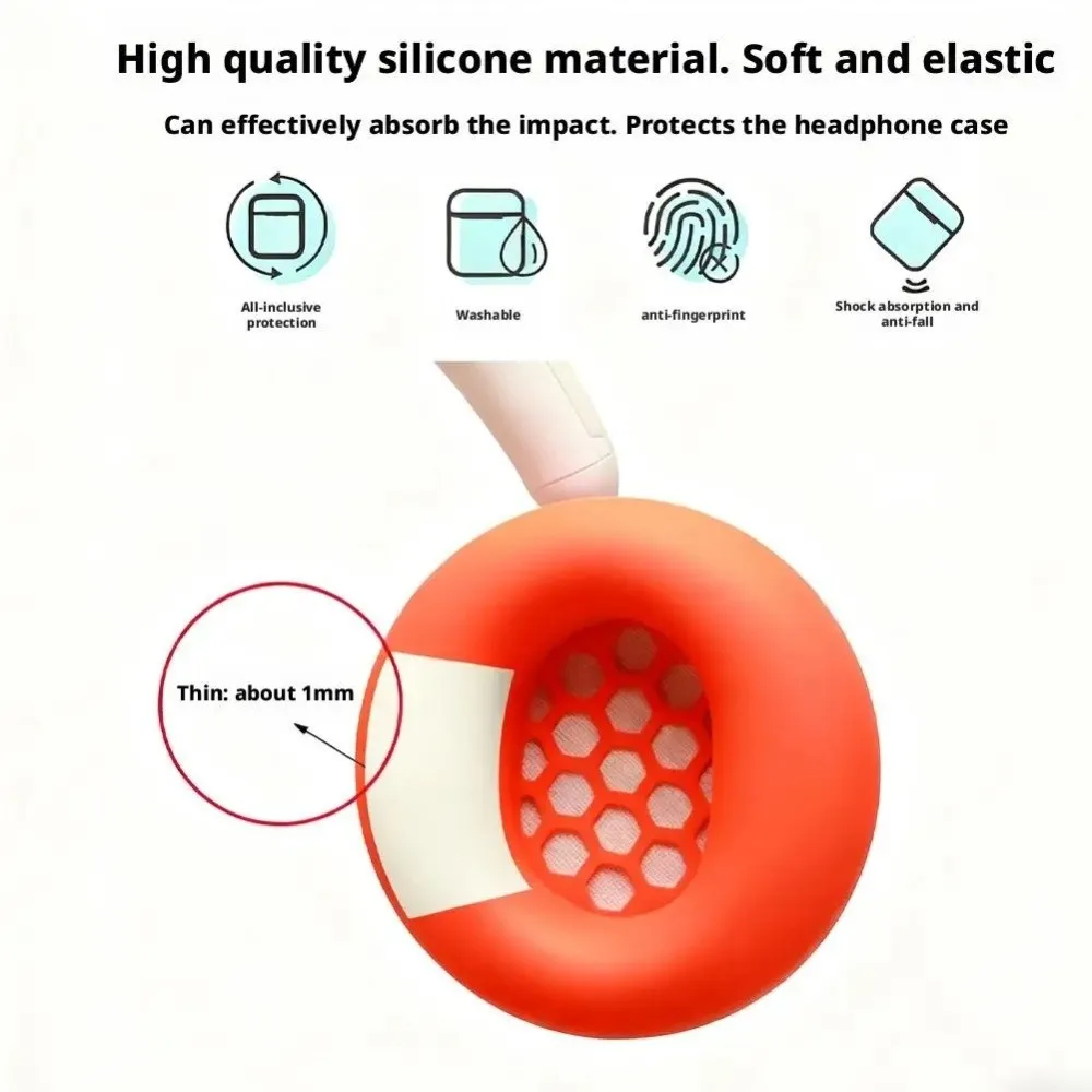 Silicone Ear Pads Cushion Cover Anti-Scratch Replacement Headband Dustproof for CMF by NOTHING Headphone Pro