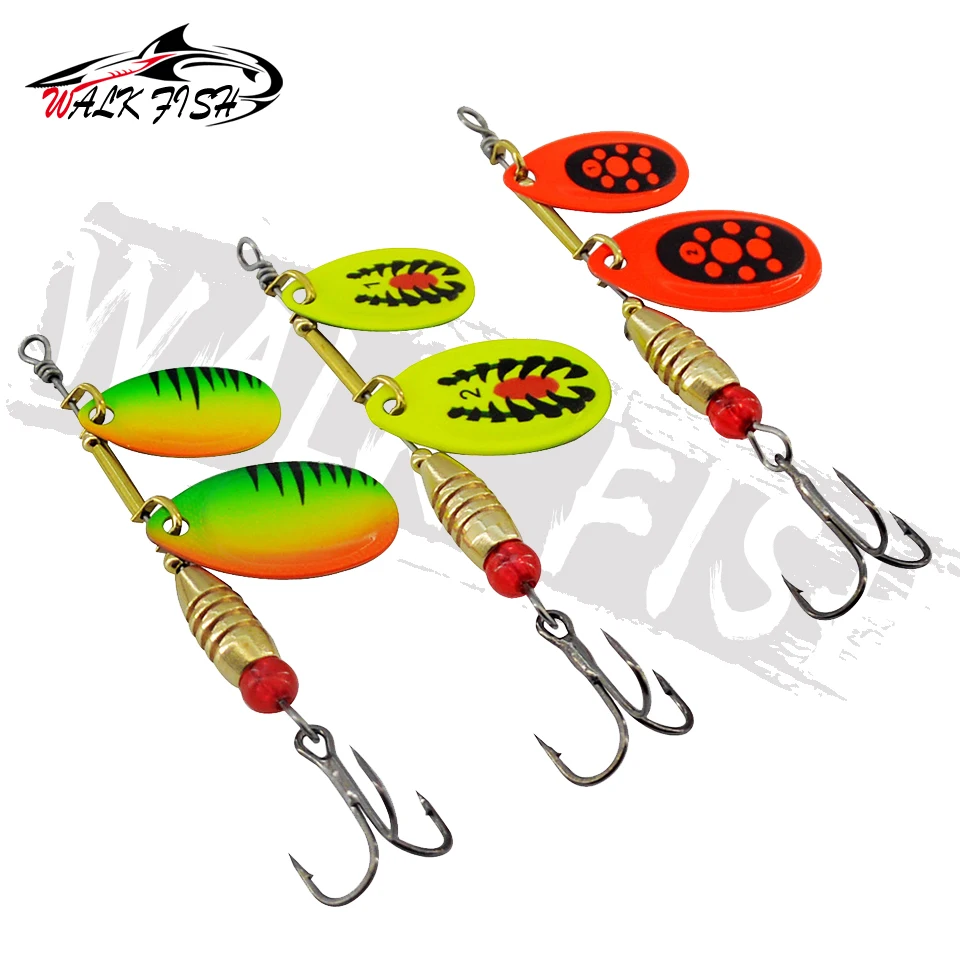 Walk Fish Cuchara doble rotación – Jig metálico para trucha y lubina