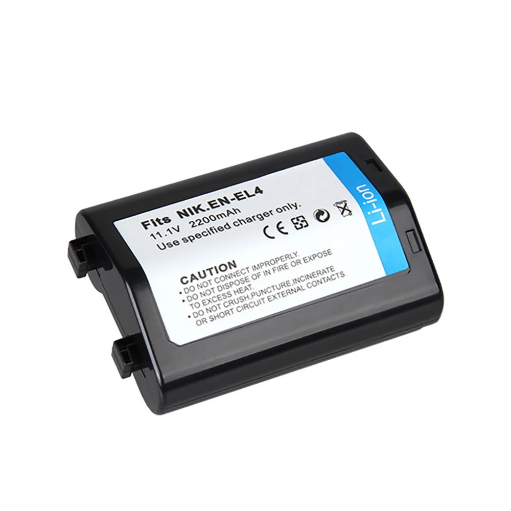 New 11.1V 2200mAh Lithium Battery Pack Digital Camera Li-ion Batteries Cell For Nikon EN-EL4A EN-EL4 D2H D2Hs D2X D2Xs D3 D3S F6