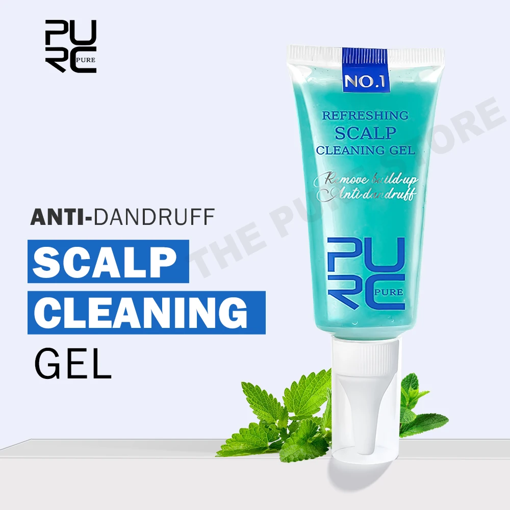 

PURC Refreshing Anti-Dandruff Scalp Treatment Gel Anti-itch Gently Exfoliate Oil Control Hair Care Products 60ml