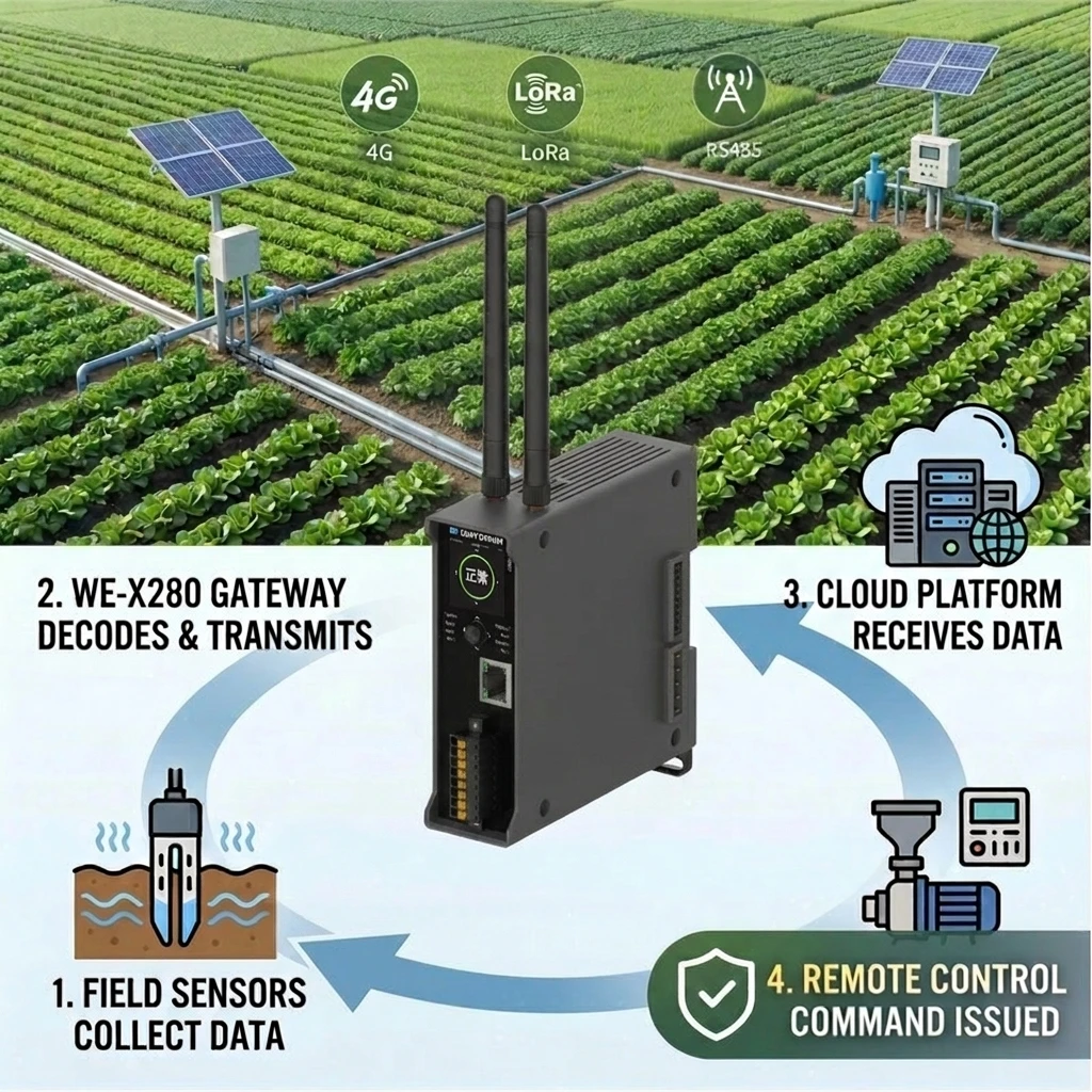 Agriculture Farming Hub - Smart Farm Edge Gateway 5KM: milieudata-registrator