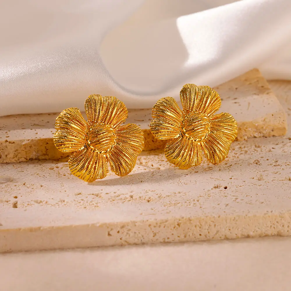 Vintage Flower Stud… - image