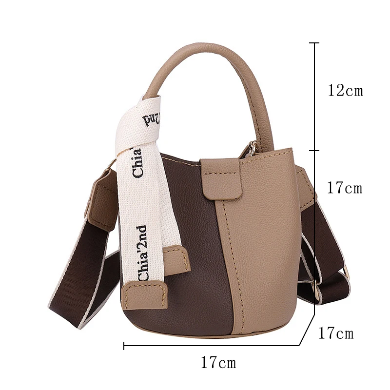PU Leather Bag Making Kit for Women Handbags DIY Bucket Bags Sewing Accessories Handmade Stitched Woven Crossbody Material Set