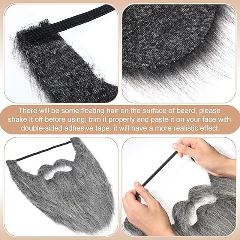 2025 مضحك حفلة شارب زي ذكر رجل هالوين اللحية عيد الفصح تأثيري الدعامة لوازم الوجه لعبة تمويه الشارب الأسود