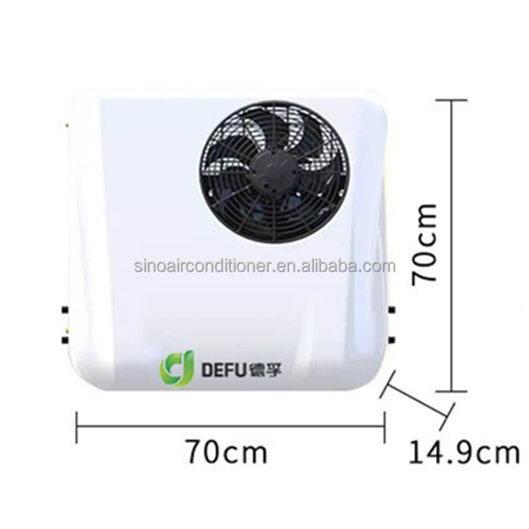 

Rooftop DC 48V Electric Conditioning Parking Air Conditioner 12V 24V AC For Truck Van Camper Tractor