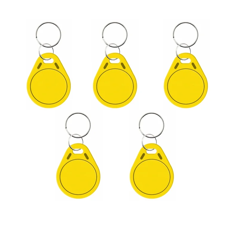 5 stücke 13,56 Mhz Block 0 Sektor Wiederbeschreibbare RFID M1 S50 UID Veränderbar Karte Tag Keychain Keyfob ISO14443A