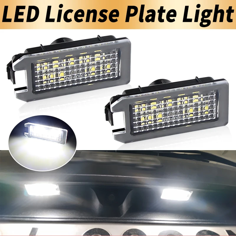 2PCS LED Number License Plate Lights Canbus For Jeep Grand Cherokee 2014-2020 Compass Patriot 2014-2017 ​For Maserati Levante