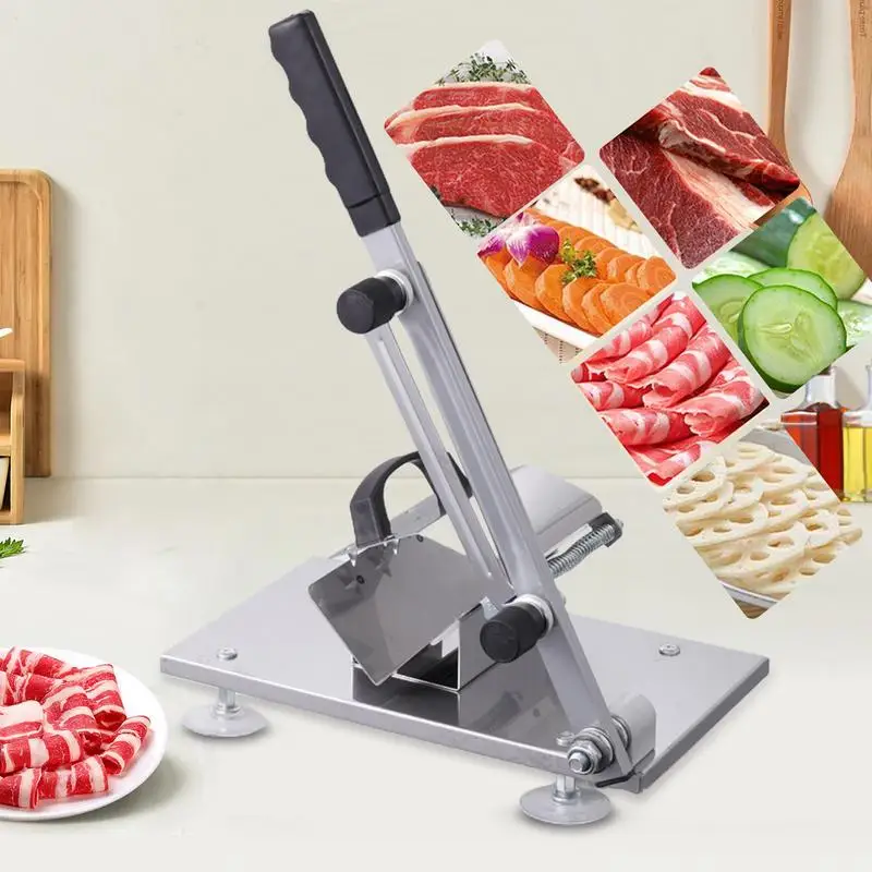 Manual Meat Slicer Meat Slicer Machine Food Grade Jerky Slicer Manual Stainless Steel Food Slicing Machine Beef And Mutton Roll