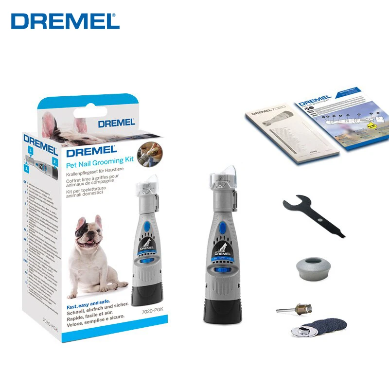 

Dremel Electric Battery Cordless Grinder Tools 7020-Pgk Pet Dog Nail Clippers Trimmers With 4 Sanding Discs Nail File Care Set