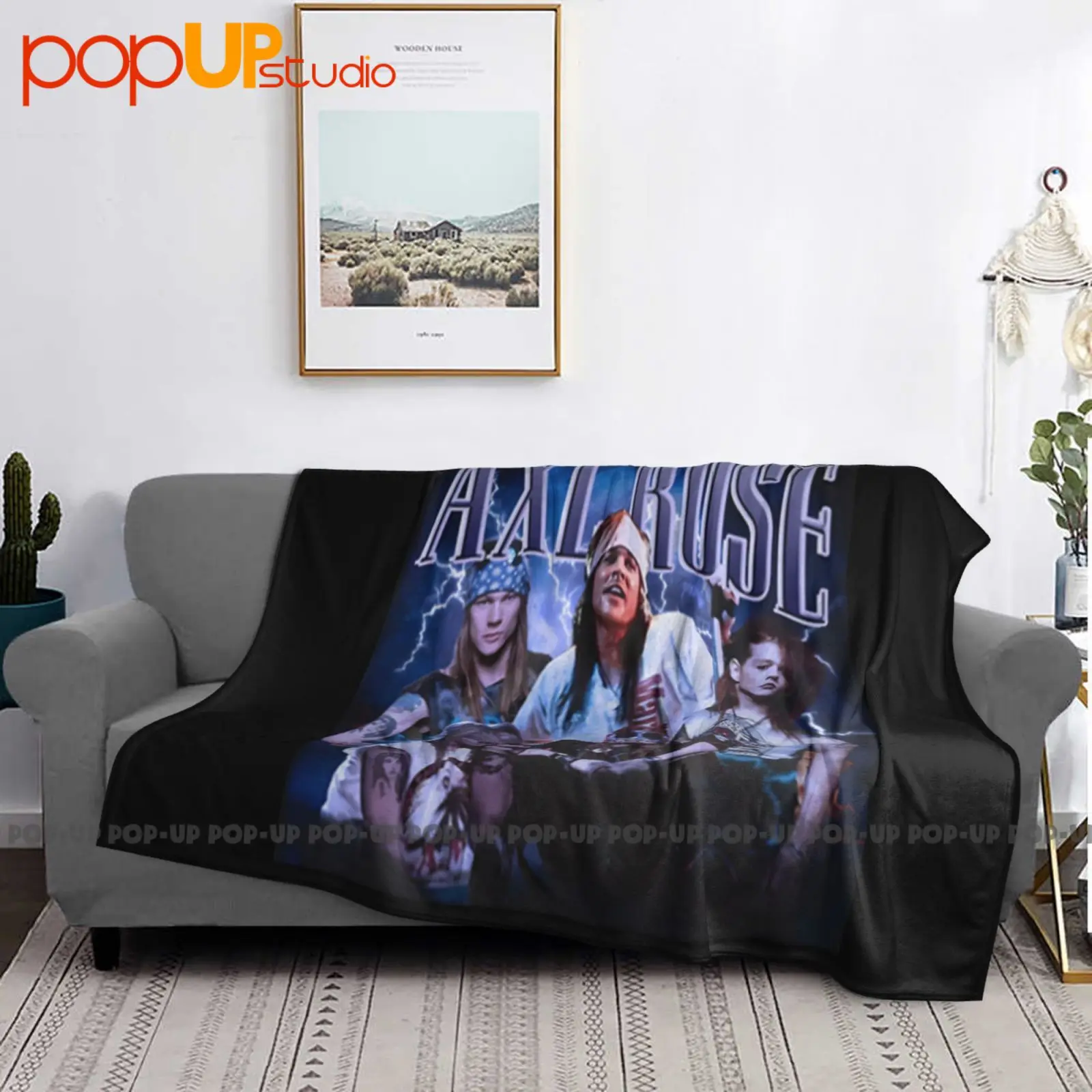 بطانية Axl Rose Fanart فائقة النعومة، غطاء أريكة شتوي، أغطية سرير