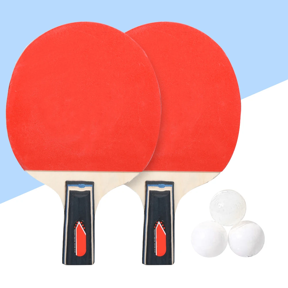 

Pong Paddle Comfortable Grip Tennis Racket Training Six-star Outdoor Sports Wooden Adults Durable