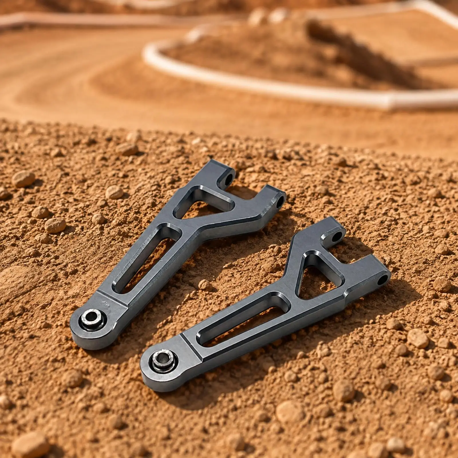 Machined Aluminum Control Arm with Metal Bushing for RC Car
