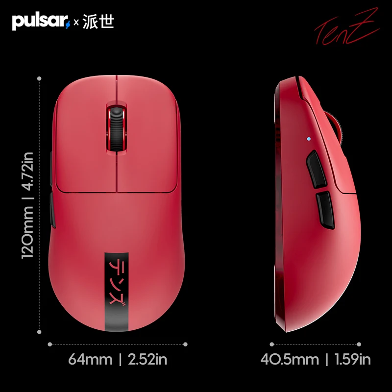 Pulsar TENZ Signature Mouse Dual Mode Wireless Mouse 8000Hz  Polling Rate XS-1 Sensor Gaming Mice Lightweight PC Accessories