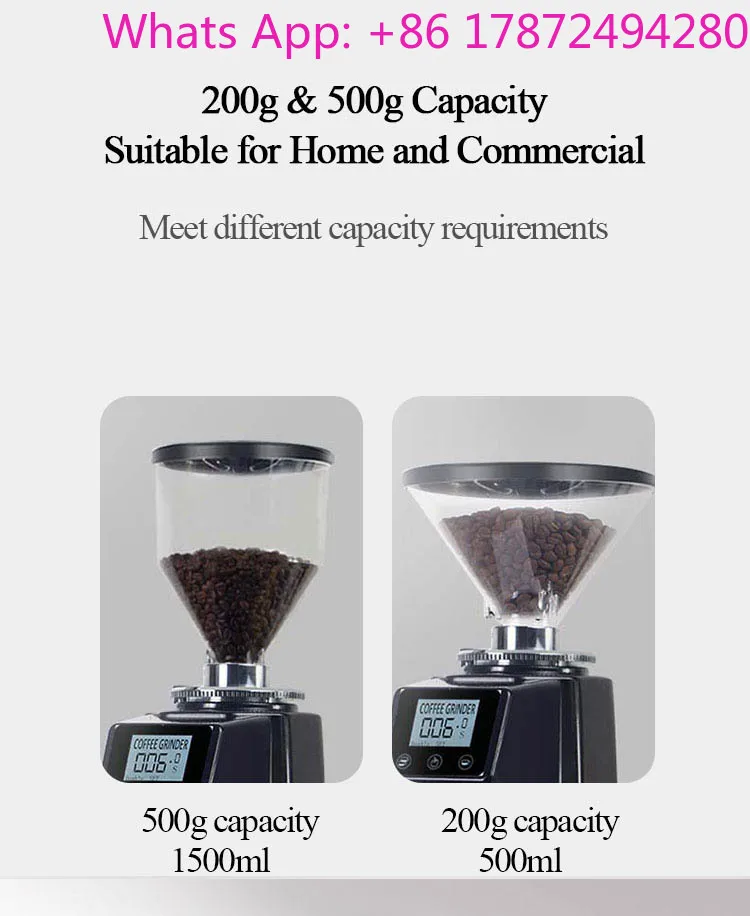 Electric Industrial Professional Coffee Bean Grinder Manual Cafe Grinding Machine Commercial Espresso Mill Coffee Grinder