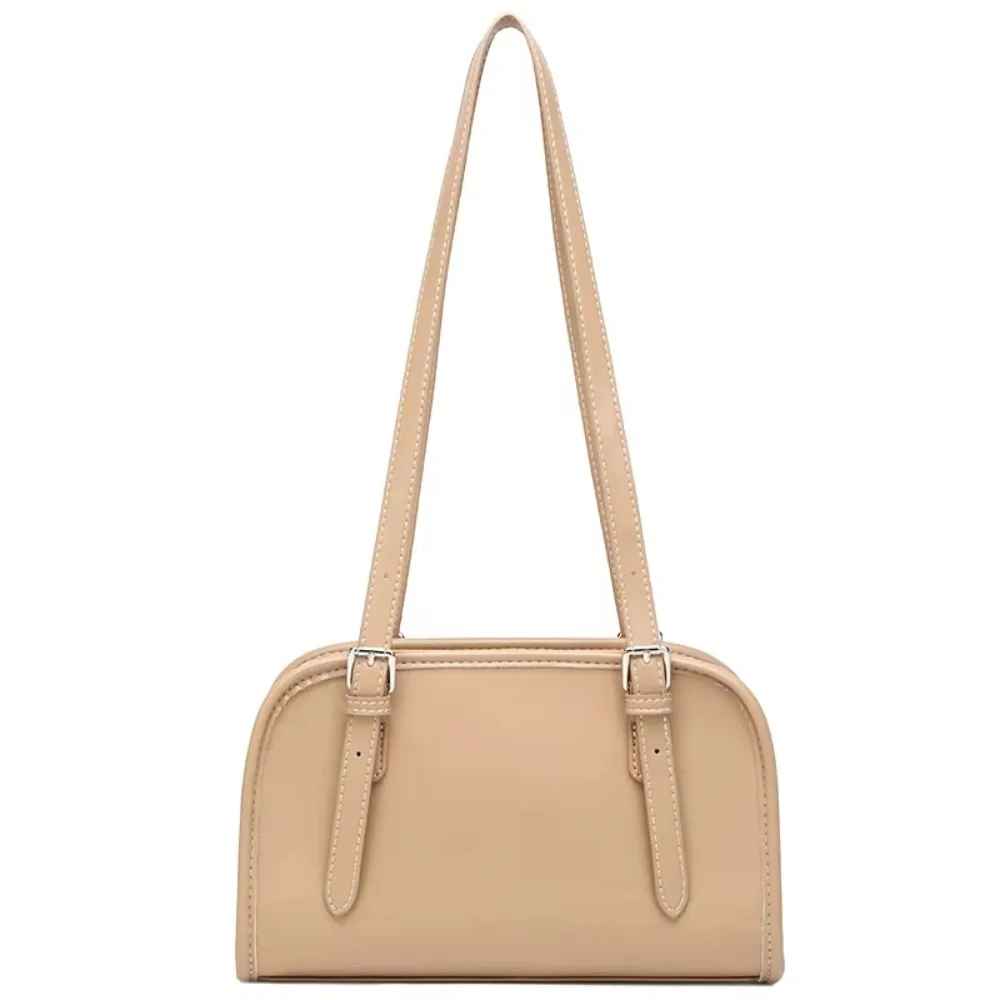 

Trendy Solid Crossbody Bag Soft Luxury Women's Handbags PU Leather Sweet Underarm Bag Purse Underarm Bag