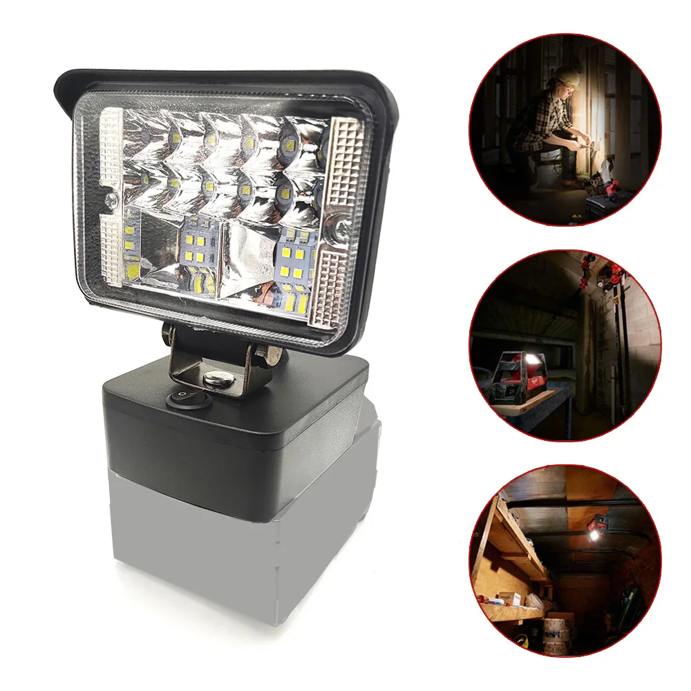 

3Inch LED Work Light for Milwaukee 18V Li-ion Battery Cordless Tool Lamp Flashlight Emergency Lighting for Milwaukee