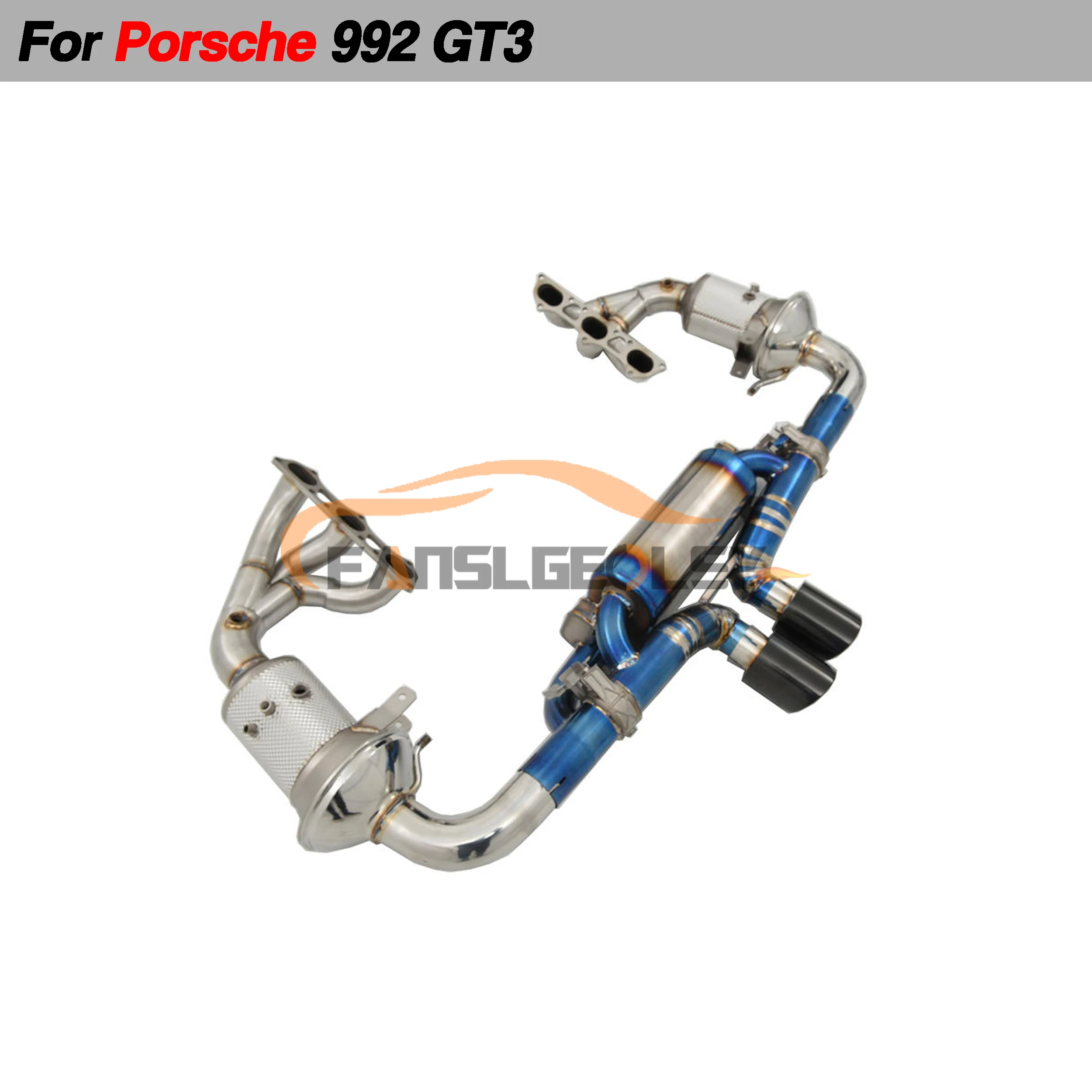 

For Porsche 992 GT3 Titanium Alloy Catback Performance Exhaust System Valve With Muffler Pipes Tuning exhaust assembly