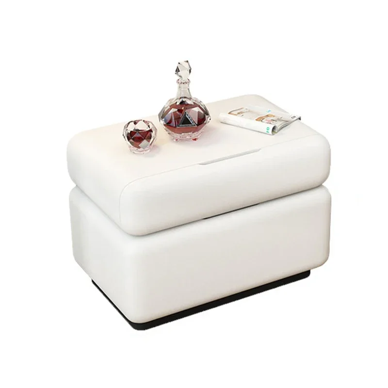 Unique Aesthetic Minimalist Luxury Bedside Table Modern Storage Mesita De Noche Bedroom Furniture European Style Nightstands