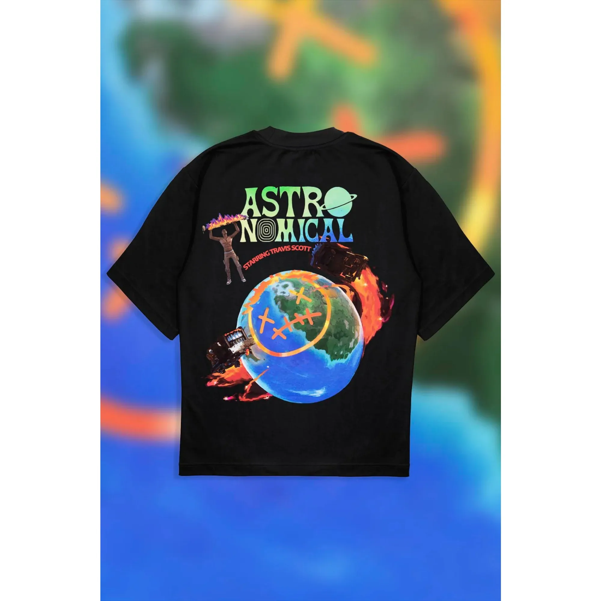 

Cactus Jack ASTROWORLD T-shirt Look Mom I Can Fly Letter Print Summer Men Women 100% Cotton T-shirts Hip Hop Streetwear Tee Top