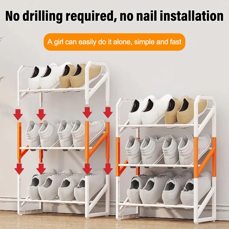Multi-layer Dustproof Shoe Cabinet Home Entrance Slash Bedroom Door Shoe Rack Multifunctional Dormitory Floor Storage Cabinet image 4